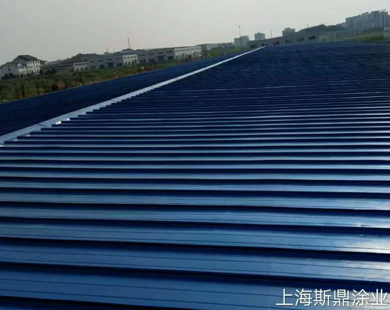 厂房屋面彩钢瓦翻新专用喷涂效果